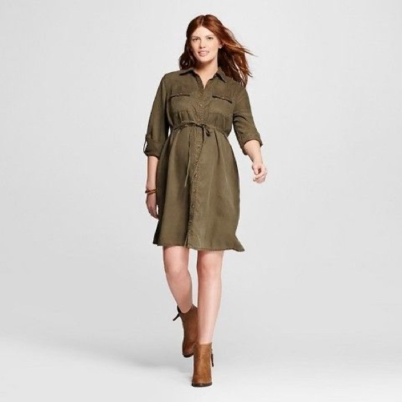 Liz Lange for Target Dresses & Skirts - Liz Lange Maternity for Target Utility Dress Olive Green Size Large